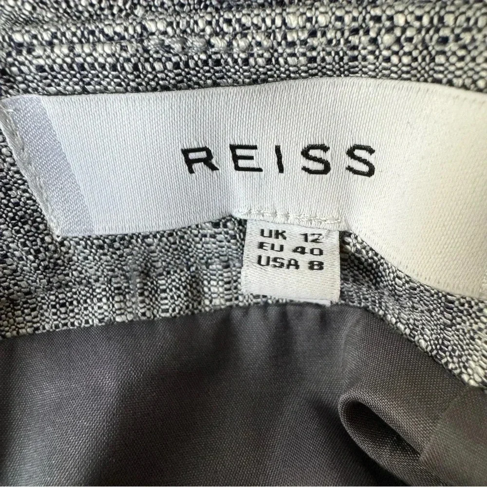 Reiss Size 8 Remi Gray Pencil Skirt Work Career Office Luxe Academia